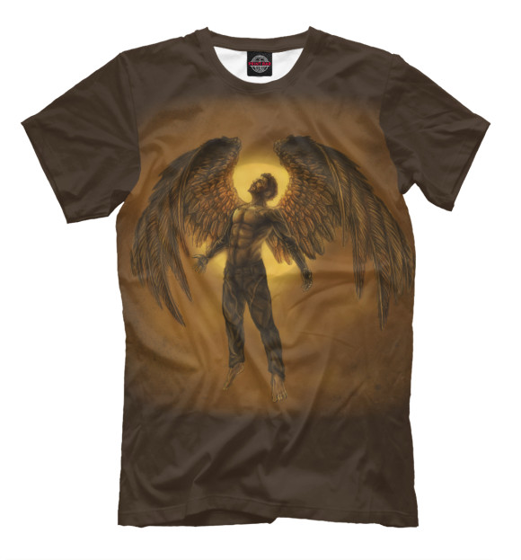 Мужская футболка с изображением Deus Ex цвета Молочно-белый