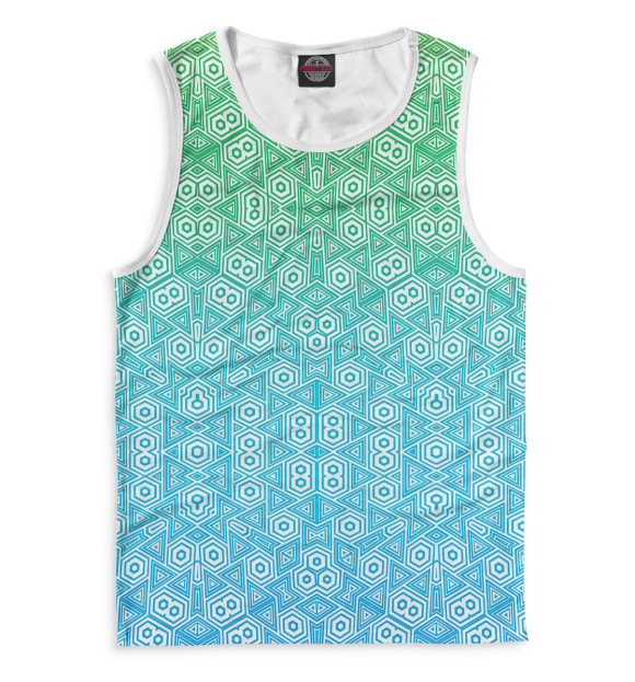 Майка для мальчика с изображением Psystetic Spring wave цвета Белый