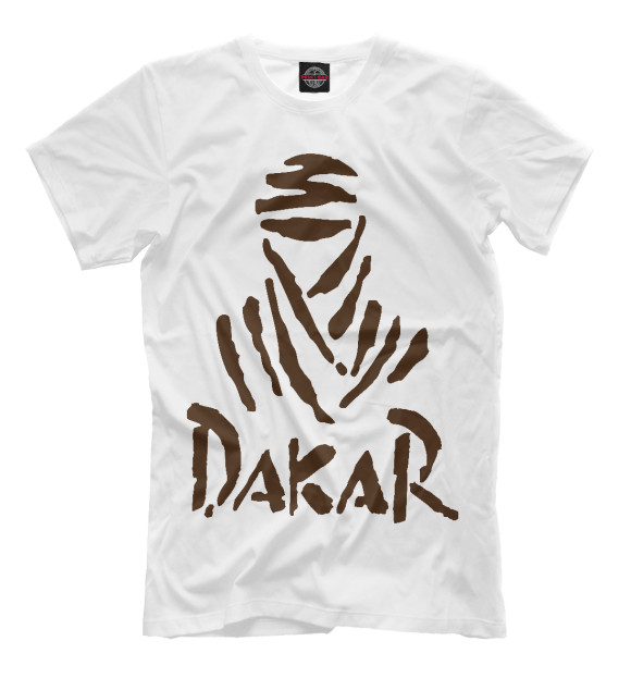 Мужская футболка с изображением Rally Dakar 2018 цвета Молочно-белый