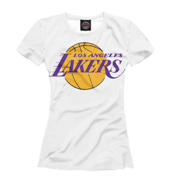 Футболка для девочек с изображением Los Angeles Lakers цвета Белый