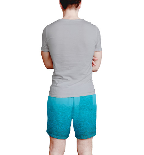 

Шорты мужские Print Bar, Белый, ВМФ