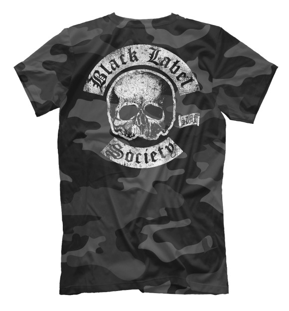 Мужская футболка с изображением Black Label society цвета Белый