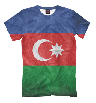 Мужская футболка Флаг Азербайджана
