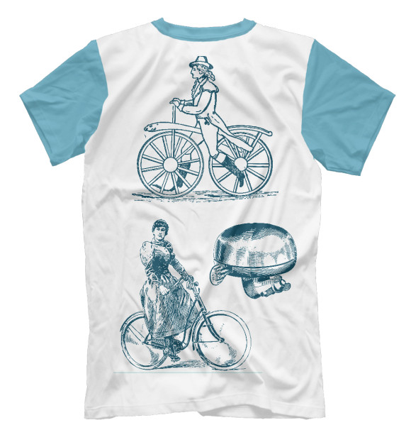 Футболка для мальчиков с изображением Retro Bike цвета Белый