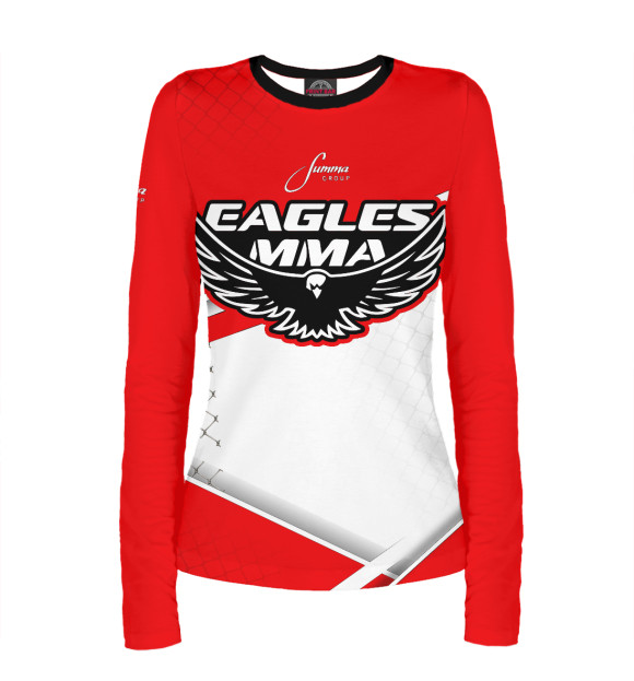 Женский лонгслив с изображением Eagles MMA цвета Белый
