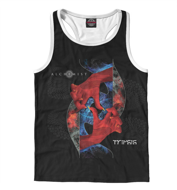 Мужская майка-борцовка с изображением Alchemist цвета Белый