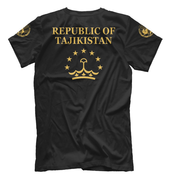 Футболка для мальчиков с изображением Republic of Tajikistan цвета Белый