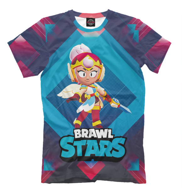 Футболка для мальчиков с изображением Джанет Janet BrawlStars цвета Белый