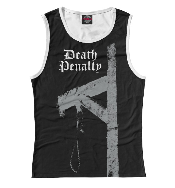 Майка для девочки с изображением Deathpenalty цвета Белый