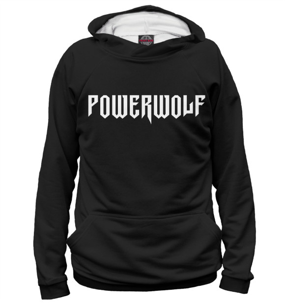 Худи для девочки с изображением Powerwolf цвета Белый