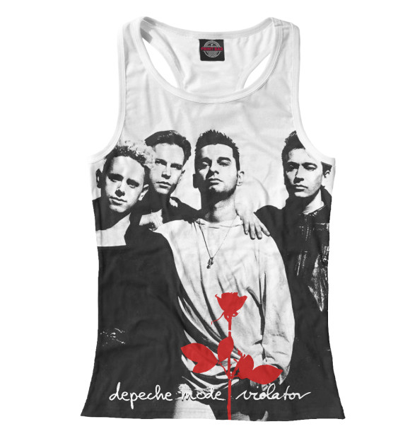 Женская майка-борцовка с изображением Violator цвета Белый