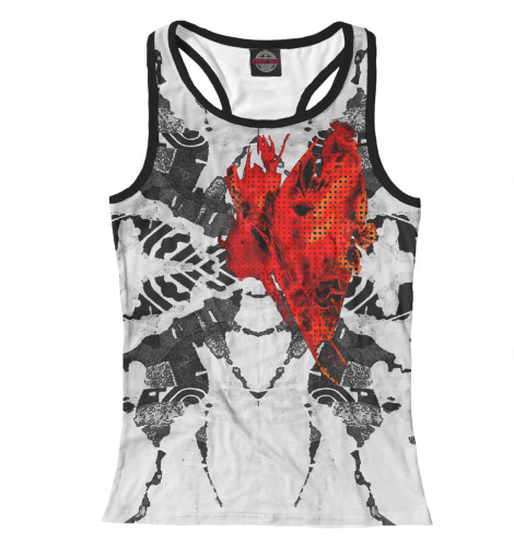 

Майки борцовки Print Bar, Белый, My burning heart