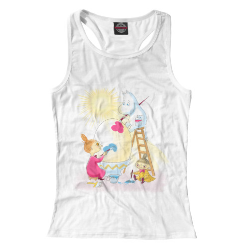 

Майки борцовки Print Bar, Белый, Муми-Пасха