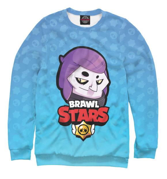 Свитшот для мальчиков с изображением Brawl Stars - Mortis цвета Белый