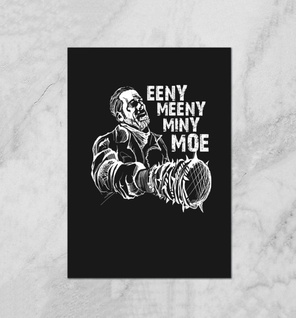 Плакат с притом The Walking Dead цвета Белый Плакат с изображением The Walking Dead цвета Белый