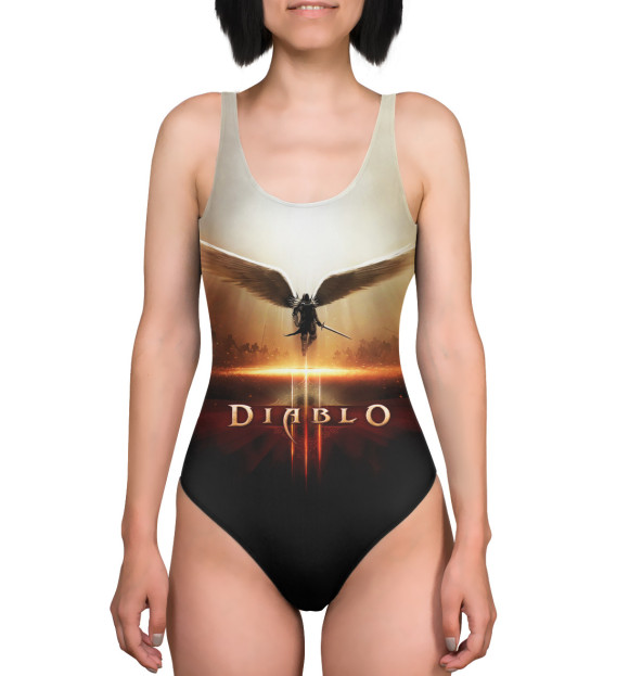 Купальник-боди с изображением Diablo 3 цвета 