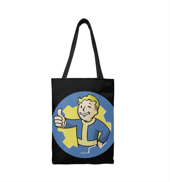 Сумка-шоппер с изображением Fallout цвета 
