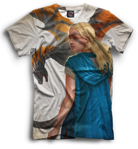 

Футболки Print Bar, Черный, Дейнерис Таргариен