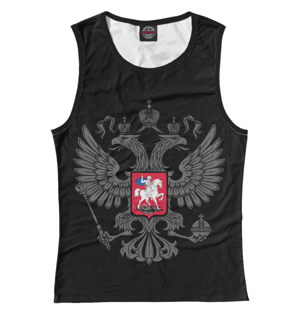 Майка для девочки с изображением Герб цвета Белый