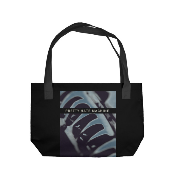 Пляжная сумка с изображением Nine Inch Nails цвета 