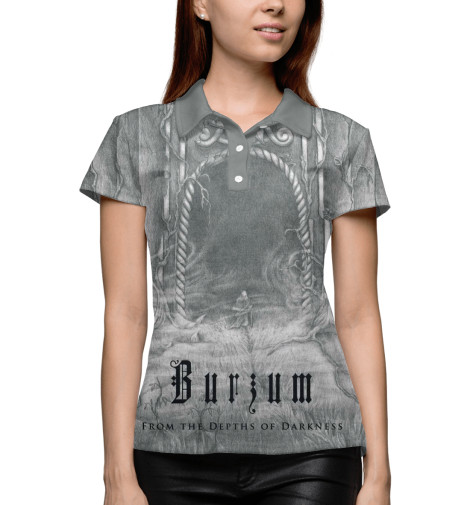 

Поло Print Bar, Белый, Burzum