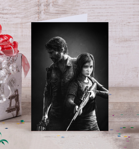 Открытка с притом The Last of Us цвета Белый Открытка с изображением The Last of Us цвета Белый