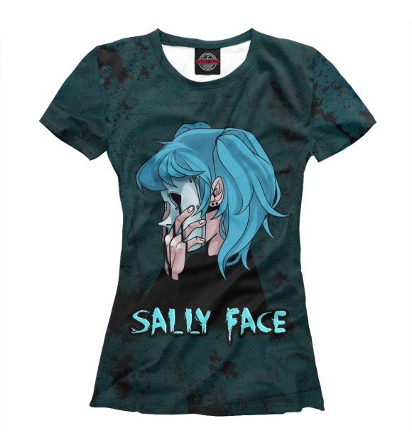 Женская футболка с изображением Sally Face цвета Белый