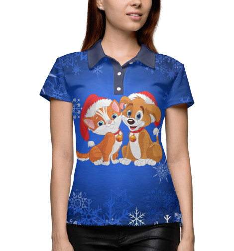 

Поло Print Bar, Белый, Мульт