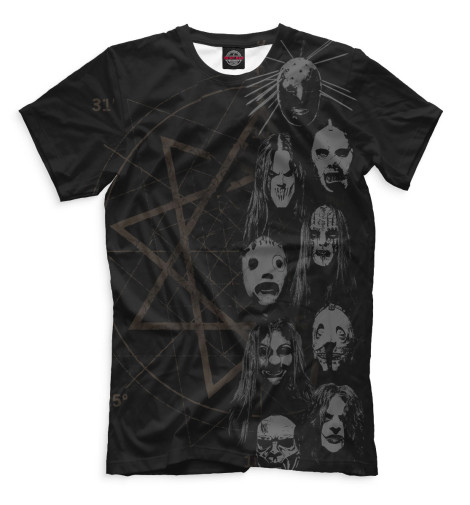 

Футболки Print Bar, Черный, Slipknot
