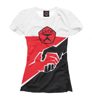 Женская футболка СССР Коммунизм