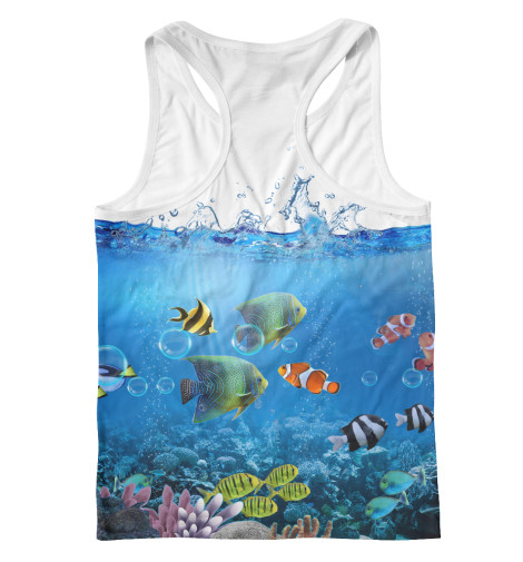 

Майки борцовки Print Bar, Белый, Подводный мир