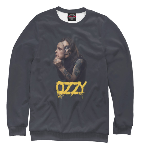 Мужской свитшот с изображением Ozzy Osbourne цвета Белый