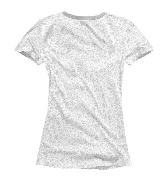 Женская футболка с изображением Заглавная Н цвета Белый