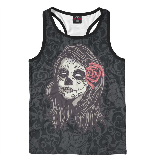 Мужская майка-борцовка с изображением Труп невесты цвета Белый