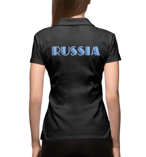 

Поло Print Bar, Белый, Моя Россия - Мои просторы