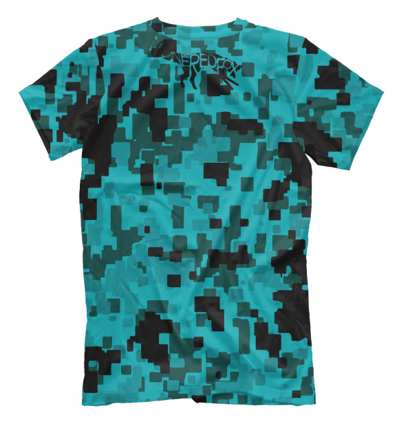 Мужская футболка с изображением Camo Art цвета Белый