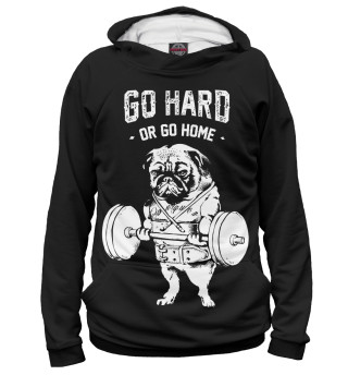 Женское худи Go hard or go home