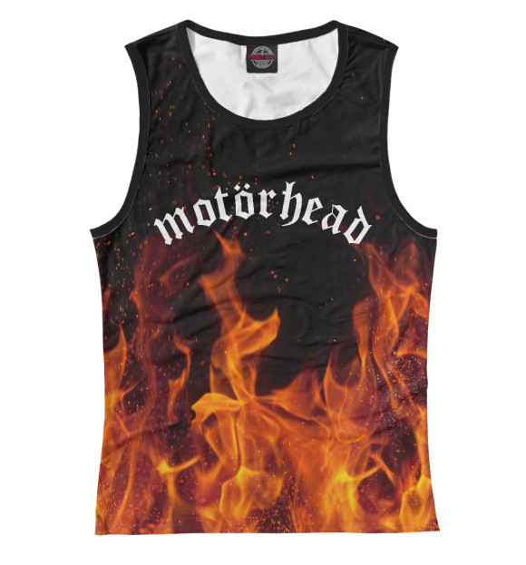 Женская майка с изображением Motorhead цвета Белый