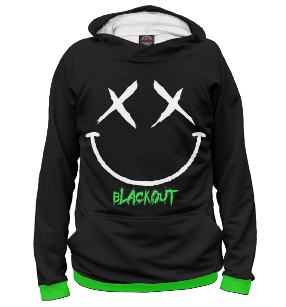 Женское худи с изображением Attila - Blackout цвета Белый