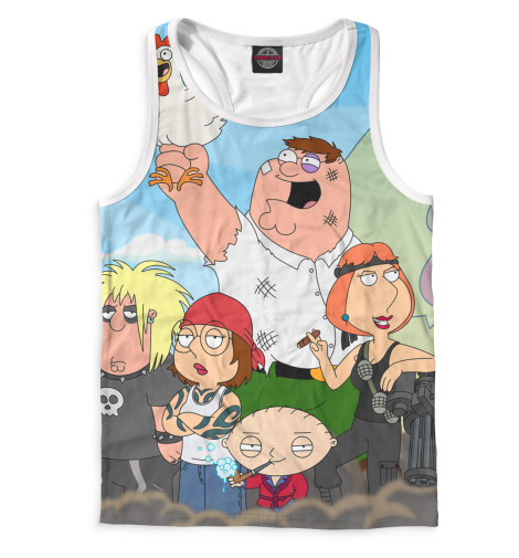 

Майки борцовки Print Bar, Белый, Гриффины