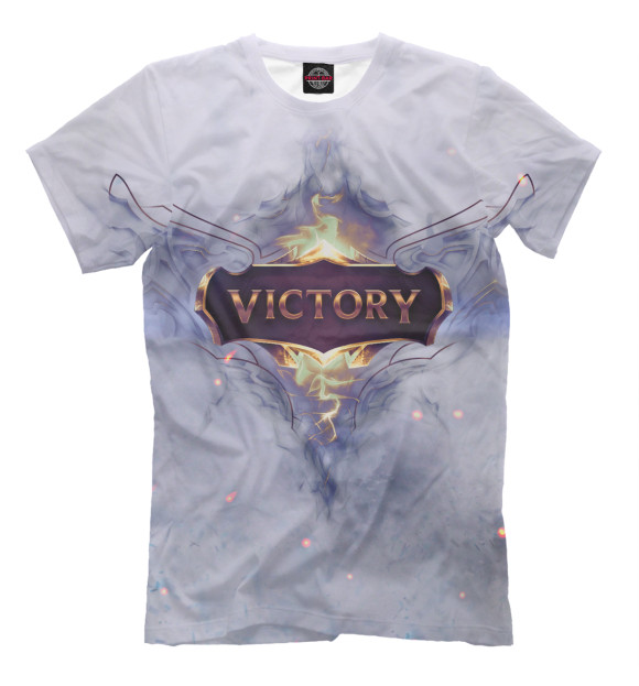 Мужская футболка с изображением League of Legends Victory цвета Серый