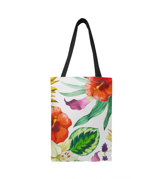 Сумка-шоппер с изображением ЦВЕТЫ цветы цвета 