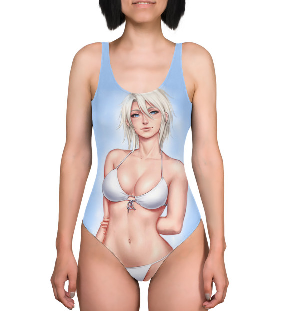 Купальник-боди с изображением Девушка цвета 