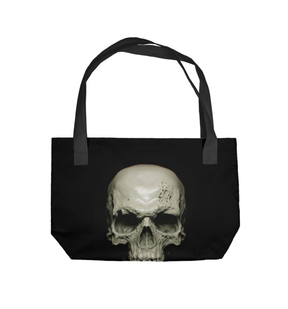 Пляжная сумка с изображением Череп вампира цвета 