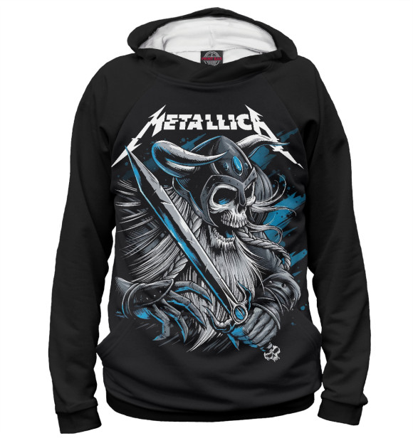 Женское худи с изображением Metallica цвета Белый