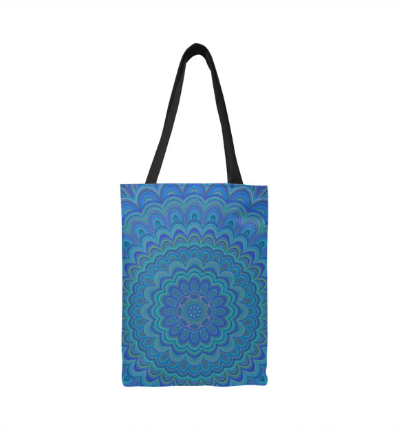 Сумка-шоппер с изображением Blue Mandala цвета 