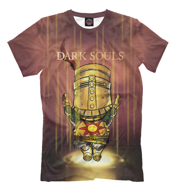 Мужская футболка с изображением Dark Souls цвета Светло-коричневый
