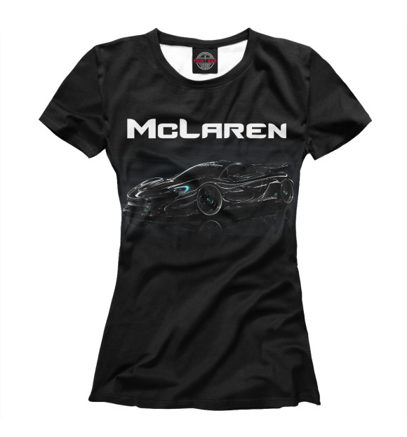 Футболка для девочек с изображением McLaren цвета Р‘РµР»С‹Р№