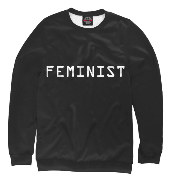 Свитшот для мальчиков с изображением Feminist цвета Белый