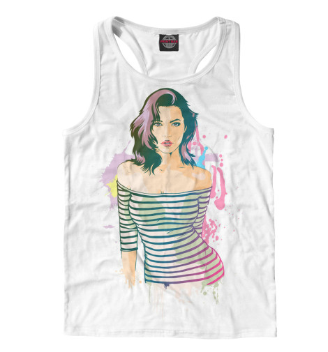 

Майки борцовки Print Bar, Белый, Девушка